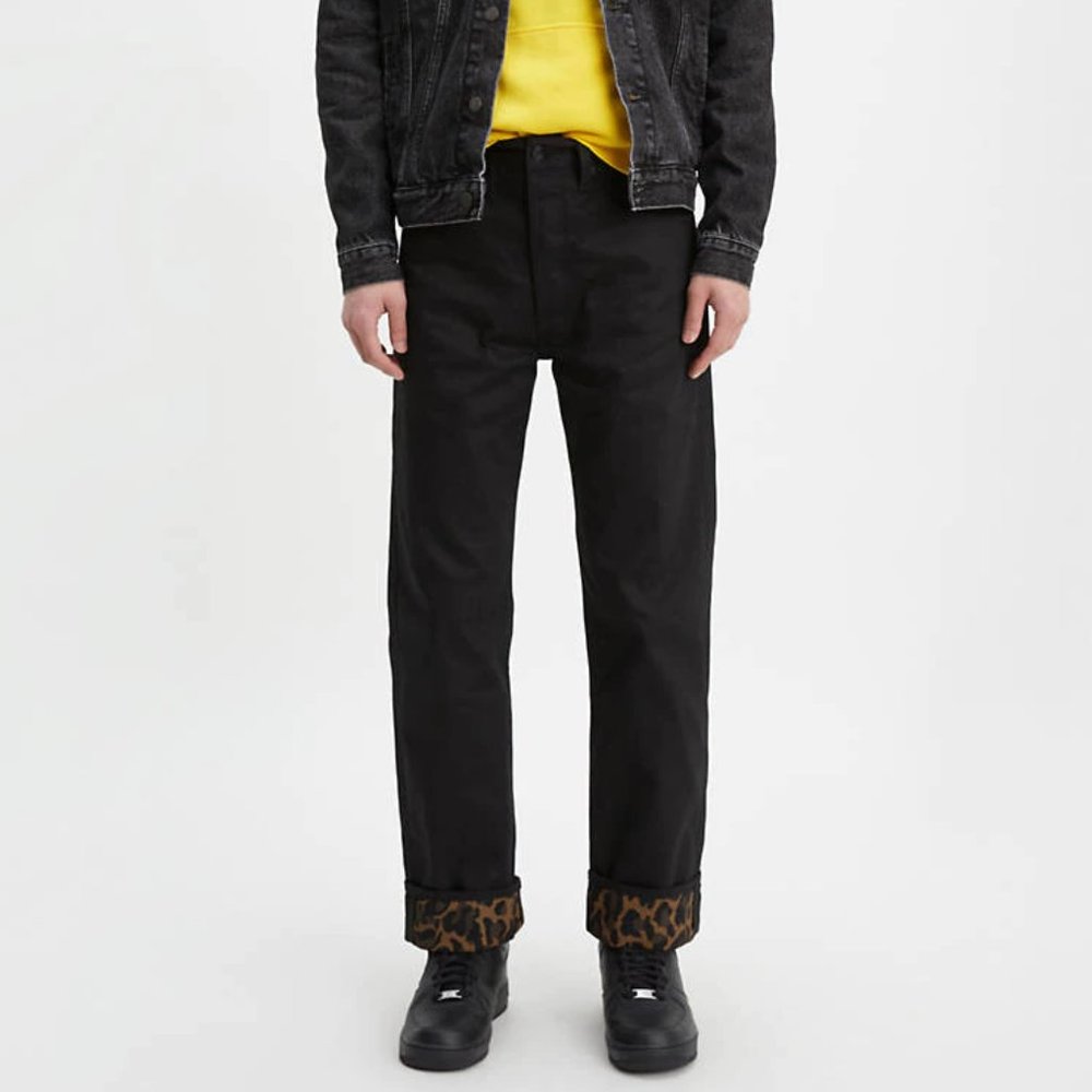 Levis 501 Shrink to Fit Raw Jeans Bubble Leopard - Picture 2 of 8